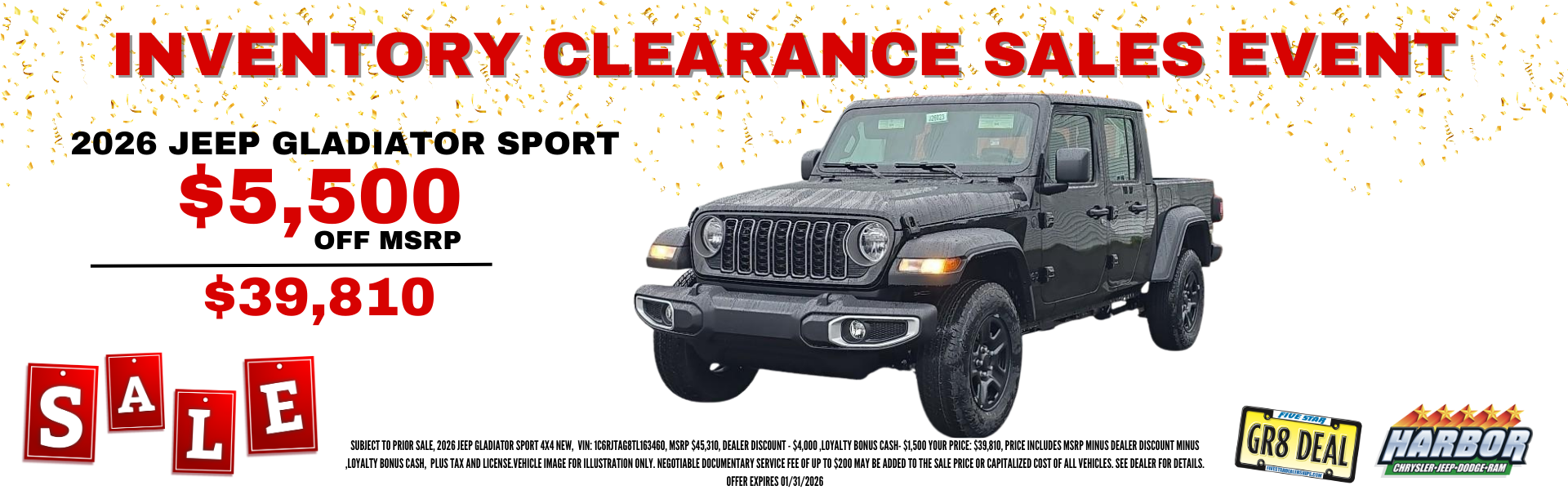 2026 JEEP GLADIATOR SPORT