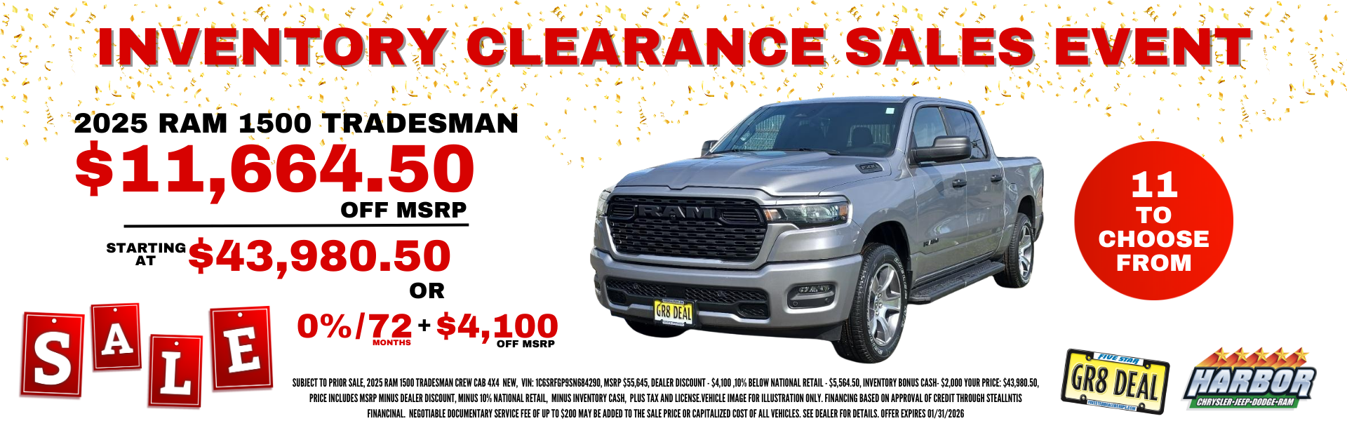 2025 RAM 1500 TRADESMAN