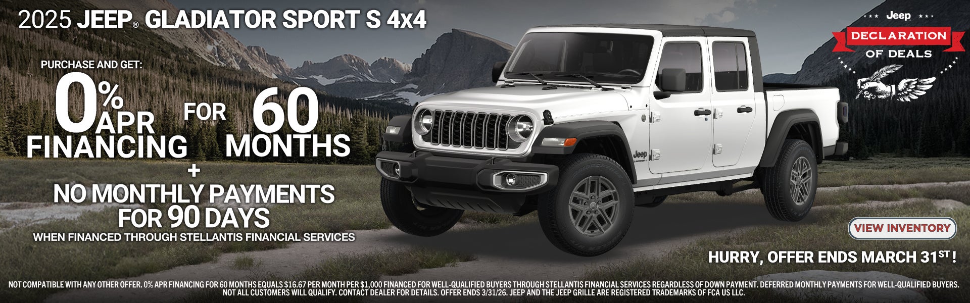 2025 JEEP GLADIATOR SPORT S 4*4