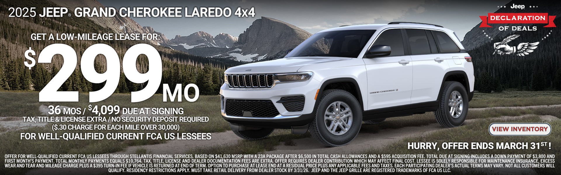 2025 JEEP GRAND CHEROKEE LAREDO 4*4
