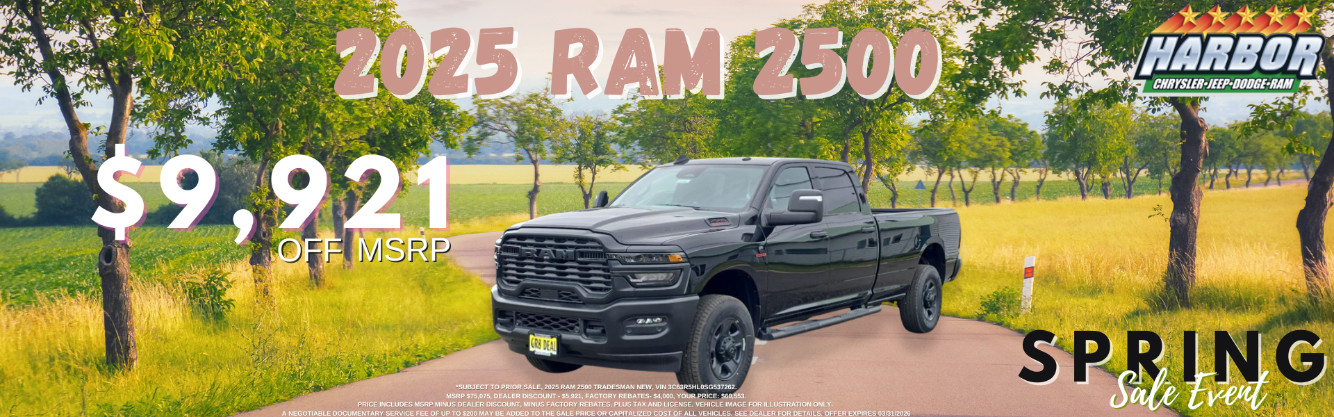 2025 RAM 2500 MSRP Offer